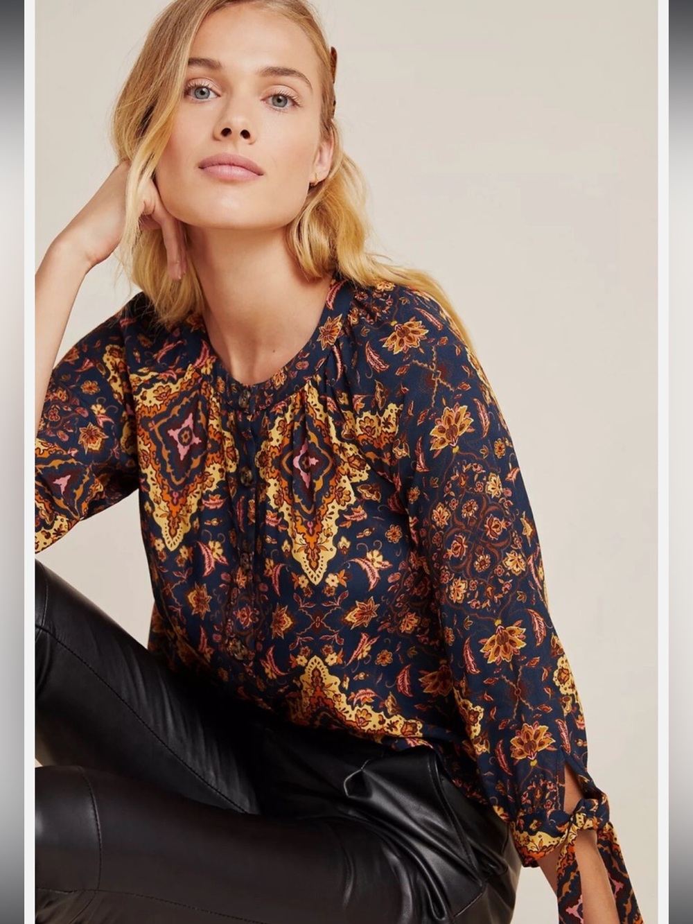 Anthropologie x Kachel 12 Harvest Blouse